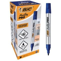 Marqueur Permanent Marking Pro - Pointe Ogive - Boîte De 12 -Bic -Bureau Produits Magasin AIG6092085
