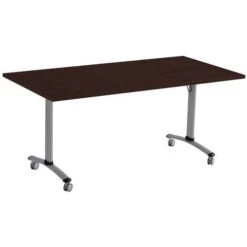 Table Rectangulaire Plateau Mélaminé Pivotant Axe -Bureau Produits Magasin AIG6341024 1