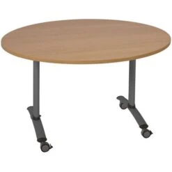 Table Ronde Plateau Mélaminé Pivotant Axe -Bureau Produits Magasin AIG6341048