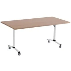 Table Rectangulaire Plateau Mélaminé Pivotant Axe -Bureau Produits Magasin AIG6341056