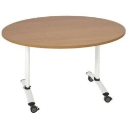 Table Ronde Plateau Mélaminé Pivotant Axe -Bureau Produits Magasin AIG6341065
