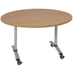 Table Ronde Plateau Mélaminé Pivotant Axe -Bureau Produits Magasin AIG6349973