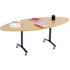 Table Plateau Stratifié Axe Ovale -Bureau Produits Magasin AIG6382262 1