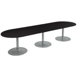 Table Conseil Ovale Pied Tulipe Avec Base Ronde -Bureau Produits Magasin AIG6479649
