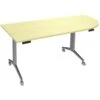 Table Plateau Pivotant Avel Avec Angle Intégré Pied Alu Sur Roulettes -Bureau Produits Magasin AIG6480504