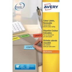 Étiquette Couleur Repositionnable Avery - Impression Laser / Jet D'encre, Copieur -Bureau Produits Magasin AIG6683020