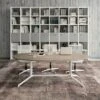 Table De Réunion Avec Plateau Ovale Longueur 200 Cm - Quadrifoglio -Bureau Produits Magasin AIG6684161