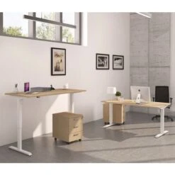 Bureau Droit Plateau Hauteur Réglable Oréa
