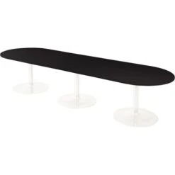Table Conseil Ovale Pied Tulipe Avec Base Ronde -Bureau Produits Magasin AIG7067491