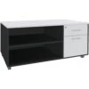 Console Mobile Poignée Brillante 2 Tiroirs Urban -Bureau Produits Magasin AIG7070830