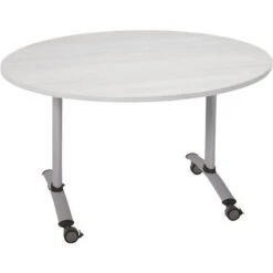 Table Ronde Plateau Mélaminé Pivotant Axe -Bureau Produits Magasin AIG7175584