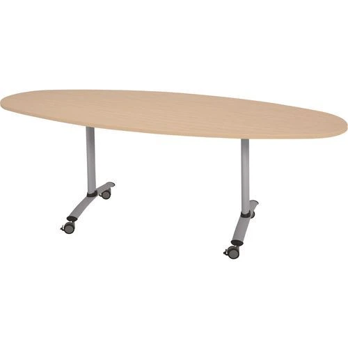 Table Ovale Plateau Mélaminé Pivotant Axe 10 Table Ovale Plateau Mélaminé Pivotant Axe – Image 8