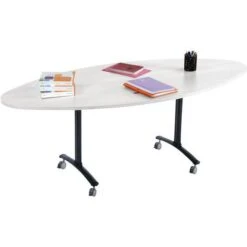 Table Plateau Stratifié Axe Ovale -Bureau Produits Magasin AIG7175650