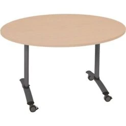 Table Ronde Plateau Mélaminé Pivotant Axe -Bureau Produits Magasin AIG7175705