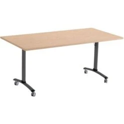 Table Rectangulaire Plateau Mélaminé Pivotant Axe -Bureau Produits Magasin AIG7175706