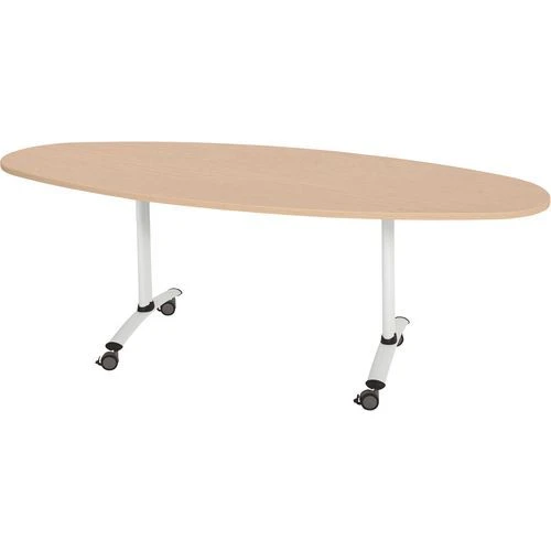 Table Ovale Plateau Mélaminé Pivotant Axe 11 Table Ovale Plateau Mélaminé Pivotant Axe – Image 9