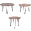 Lot 3 Tables Gigognes Colette Diam. 60/50/45 Cm -Bureau Produits Magasin AIG7226731