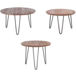 Lot 3 Tables Gigognes Colette Diam. 60/50/45 Cm -Bureau Produits Magasin AIG7226873