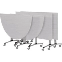 Pack Réunion Axe Stratifié 2 Tables 160cm + 2 Tables 1/2 Rondes 136cm - Manutan -Bureau Produits Magasin AIG7284438