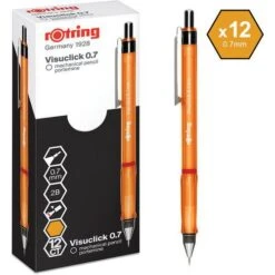 Porte-mine Visuclick HB 0.7 Mm - Boîte De 12 - Rotring -Bureau Produits Magasin AIG7348945