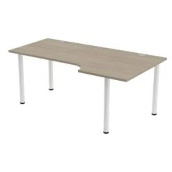 Bureau Compact Tubo Droite Retour 100 Cm