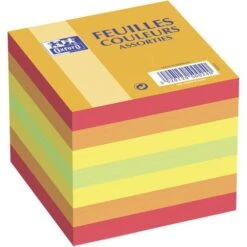 Bloc Cube 90x90 80g Assorti - Lot De 16 - Oxford