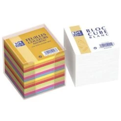 Bloc Cube 90x90 80g Blanc - Oxford