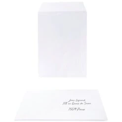 Pochettes 162x229 90g Kraft Blanc Auto Adhésives - Oxford -Bureau Produits Magasin AIG7503664