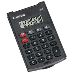 Canon® Calculatrice De Poche 8 Chiffres Grise Foncée AS-8 HB - Canon