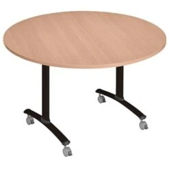 Table Ronde Plateau Mélaminé Pivotant Axe -Bureau Produits Magasin AIG8069217