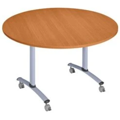 Table Ronde Plateau Mélaminé Pivotant Axe -Bureau Produits Magasin AIG8069219