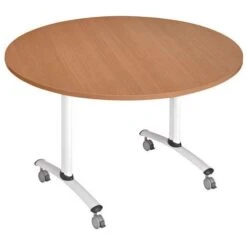 Table Ronde Plateau Mélaminé Pivotant Axe -Bureau Produits Magasin AIG8069223