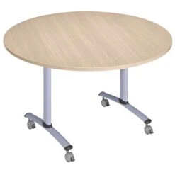 Table Ronde Plateau Mélaminé Pivotant Axe -Bureau Produits Magasin AIG8069225