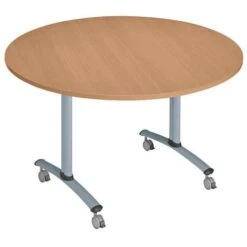 Table Ronde Plateau Mélaminé Pivotant Axe -Bureau Produits Magasin AIG8069226