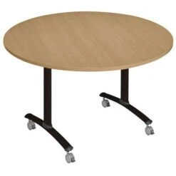 Table Ronde Plateau Mélaminé Pivotant Axe -Bureau Produits Magasin AIG8069227