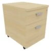 Caisson Mobile Avec 2 Tiroirs Moka - Eol 2 Caisson Mobile Avec 2 Tiroirs Moka - Eol -Bureau Produits Magasin AIG8105245