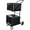 Chariot De Distribution Compact 2 Corbeilles Roues étoilées Avec Housses -Bureau Produits Magasin AIG8292342