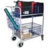 Chariot De Distribution Grande Capacité Corbeilles Avant Et Arrière -Bureau Produits Magasin AIG8292344