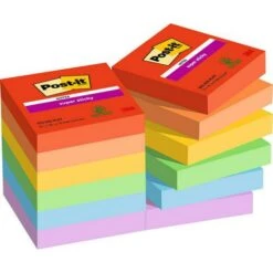 Note Post-it Super Sticky - Playful -Bureau Produits Magasin AIG9263534