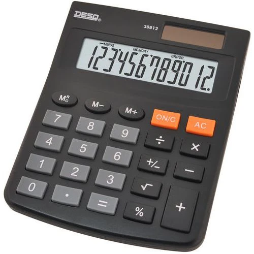Calculatrice De Bureau Compacte Heavy Duty 30812 - 12 Chiffres - Desq 4 Calculatrice De Bureau Compacte Heavy Duty 30812 - 12 Chiffres - Desq – Image 2