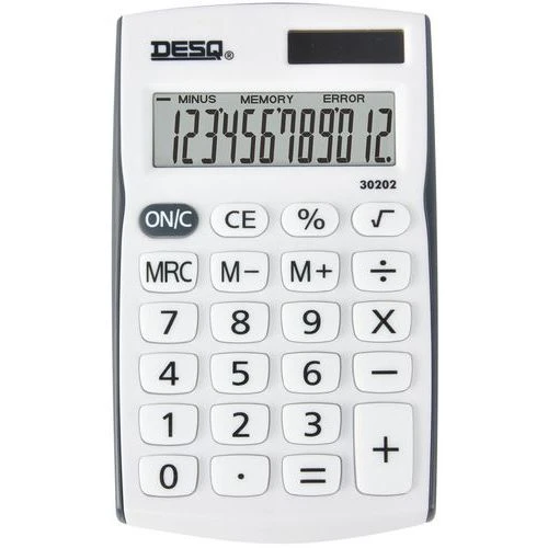 Calculatrice De Poche 12 Touches 30202 - Desq 3 Calculatrice De Poche 12 Touches 30202 - Desq